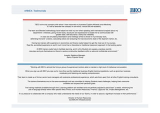 BEO Corporate Presentation | PDF | Business Administration | Business