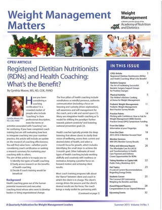 Health coaching benefits article