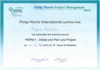 Project Management PMBOK Courses Certificates