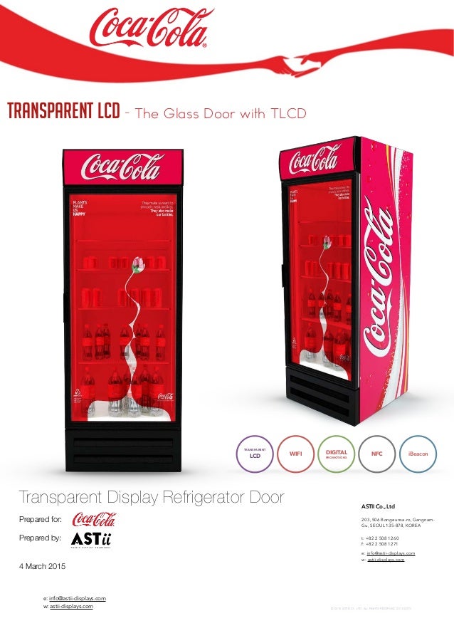 The Glass Door With Tlcd For Convenience Coca Cola Astii The Glass Door With Tlcd For Convenience Coca Cola Astii E Info Displays Com W