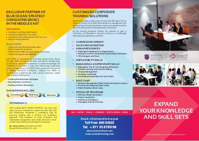 exeed corporate training flyer