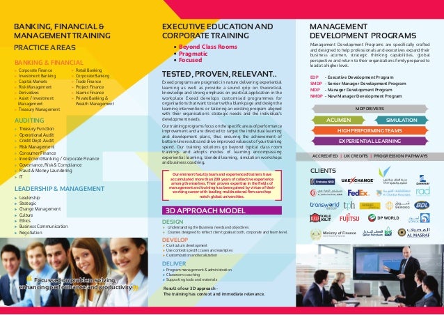 exeed corporate training flyer