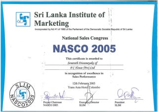 Nasco award