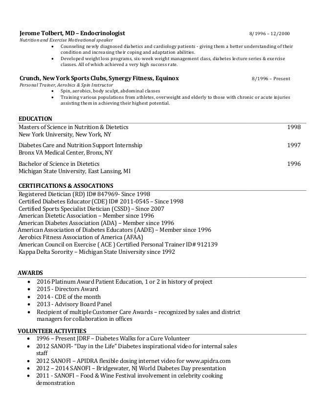 sample effective resume