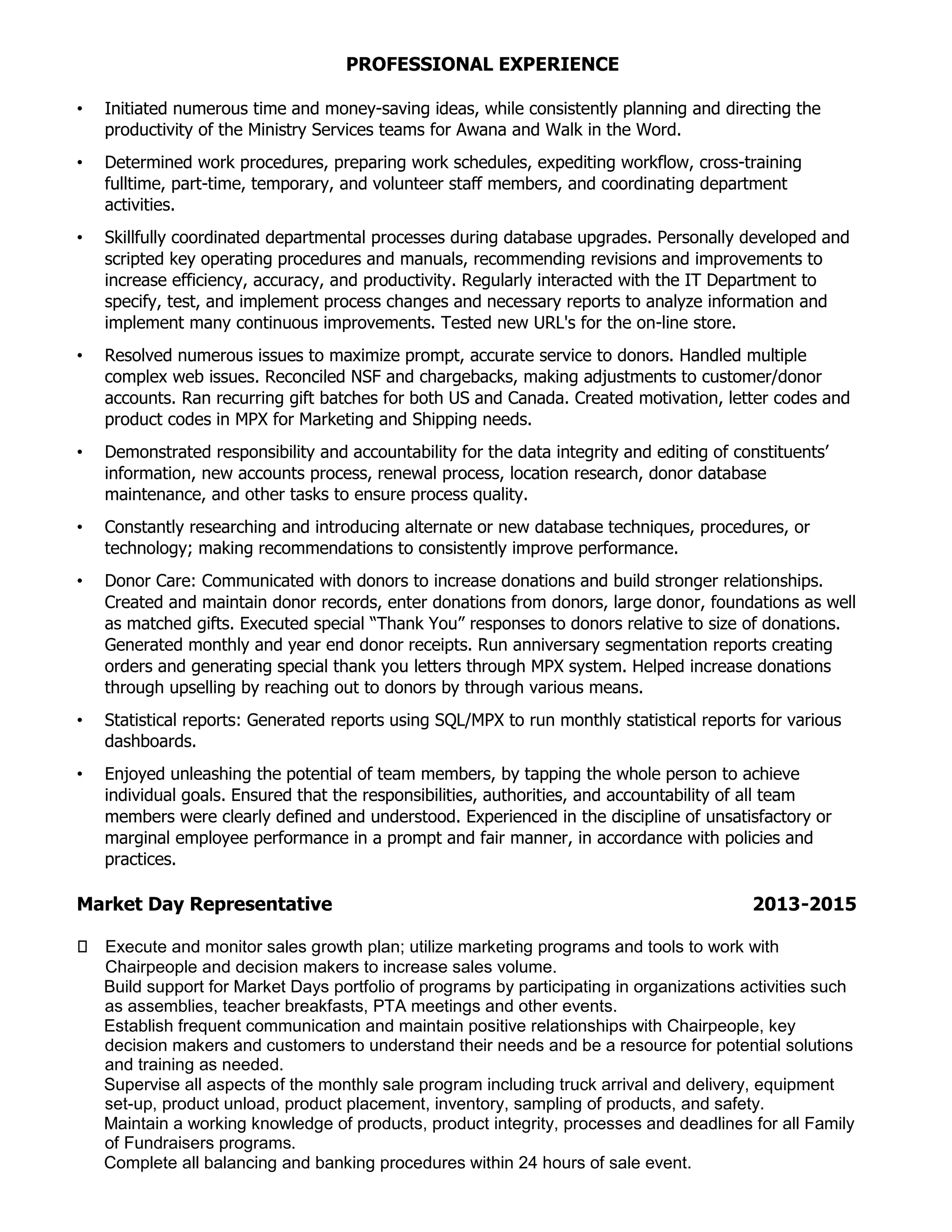 TAMMY M LITZ Resume 2015 PDF - TAMMY M LITZ Resume 2015 2 2048