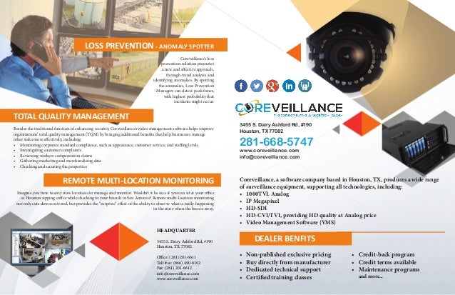 dealer flyer video surveillance flyer