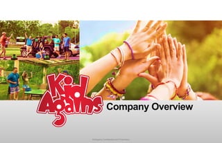 KidAgains Confidential and Proprietary
Company Overview
 