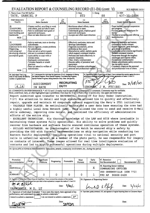 Army E4 Eval Bullets - Army Military