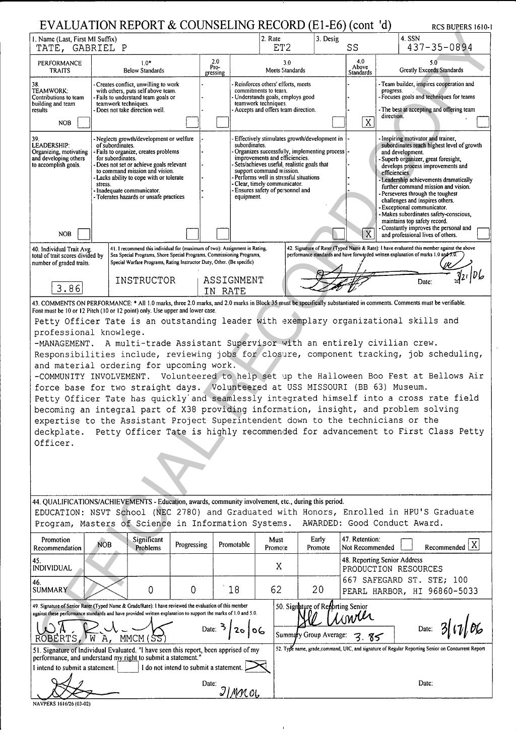 Navy Eval Manual 2022