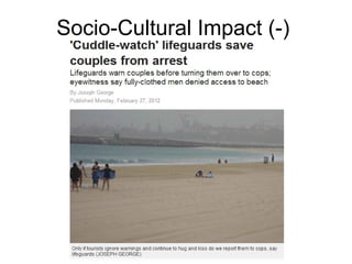 Socio-Cultural Impact (-)

 