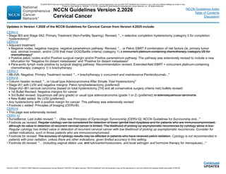 cervical cancer treatment guideline updates | PDF