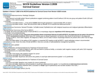cervical cancer treatment guideline updates | PDF