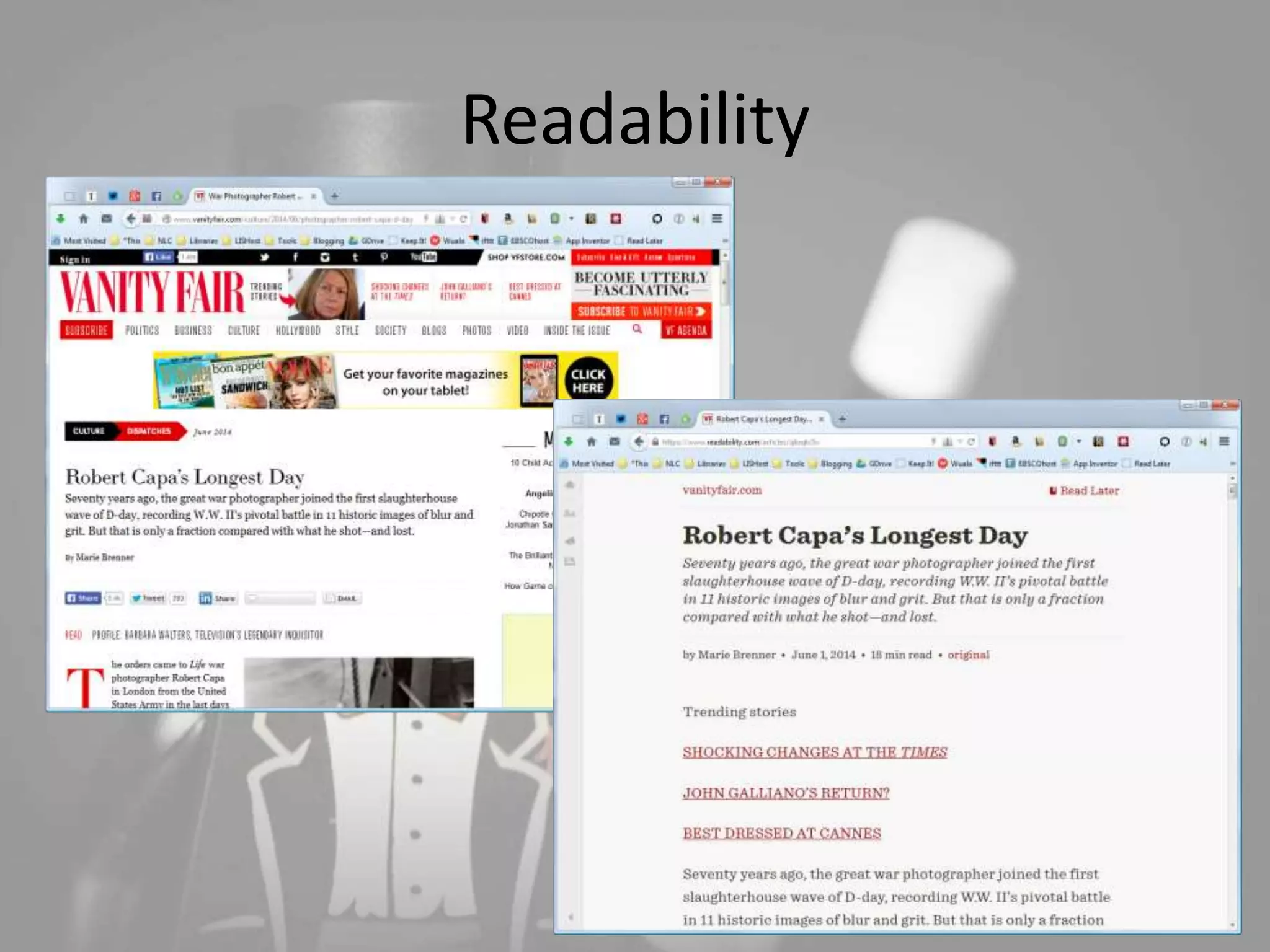 Readability 
 