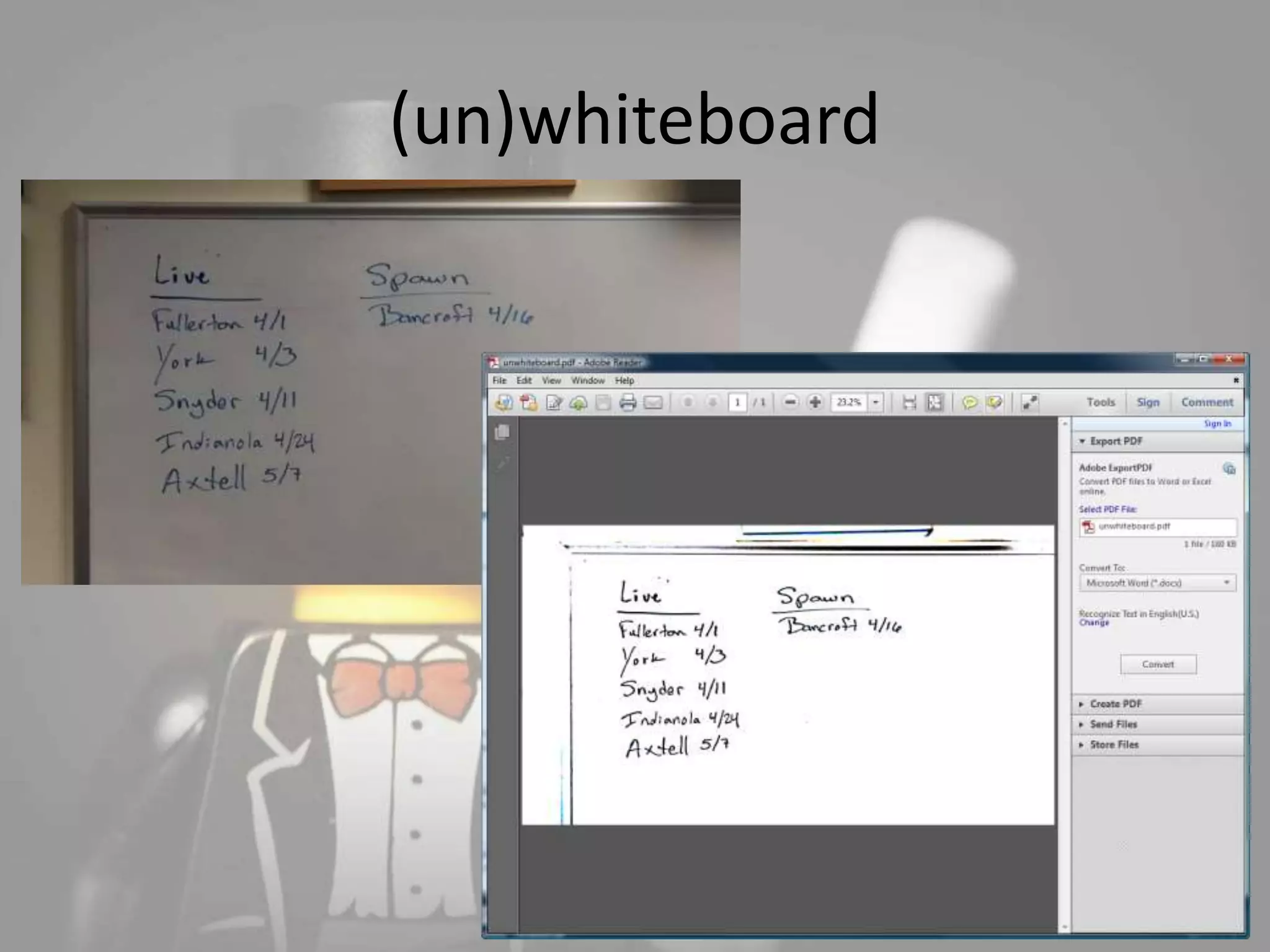 (un)whiteboard 
 