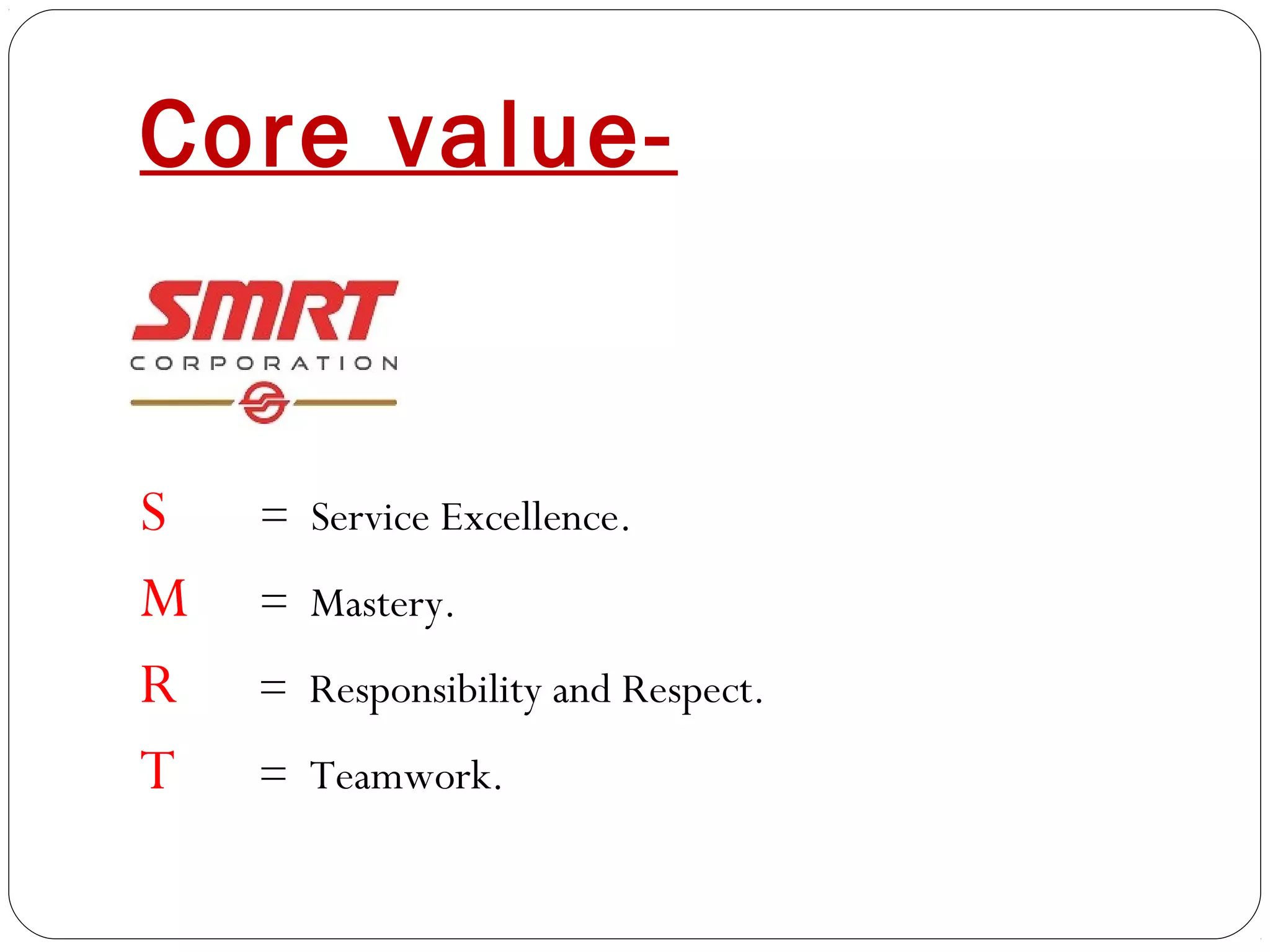 Managing Operations And Service Quality-SMRT trains case study | PPT