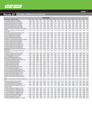 67 Bus Table 67 tram timetable | PDF