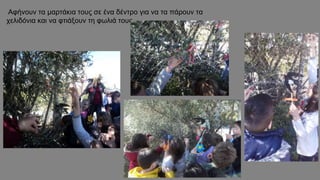 Αφήνουν τα μαρτάκια τους σε ένα δέντρο για να τα πάρουν τα
χελιδόνια και να φτιάξουν τη φωλιά τους
 