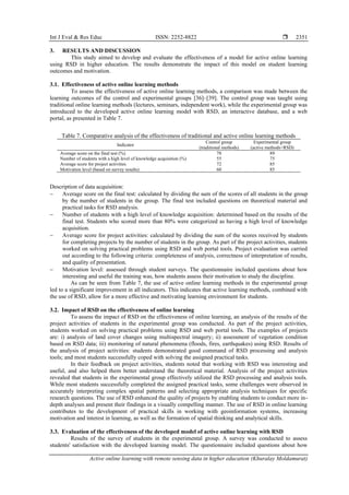 Active online learning with remote sensing data in higher education | PDF