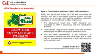 OSH Standards as Amended
 