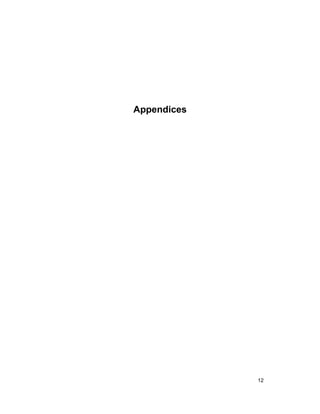 Appendices
12
 