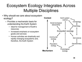 Ecosystem EcologyOverview of people and events important in the ...
