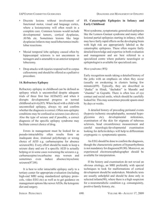 Guidelines for Diagnosis and Management of Childhood Epilepsy | PDF