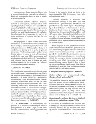 Guidelines for Diagnosis and Management of Childhood Epilepsy | PDF