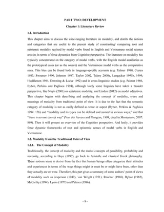 Modality in English and Vietnamese: A Cognitive Perspective = tính tình ...