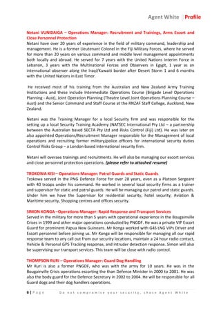 Agent white profile | PDF