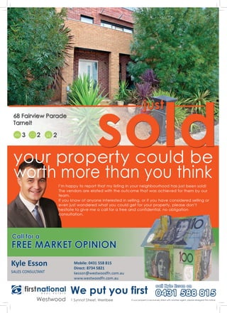 68 Fairview - Sold Flyer - Kyle