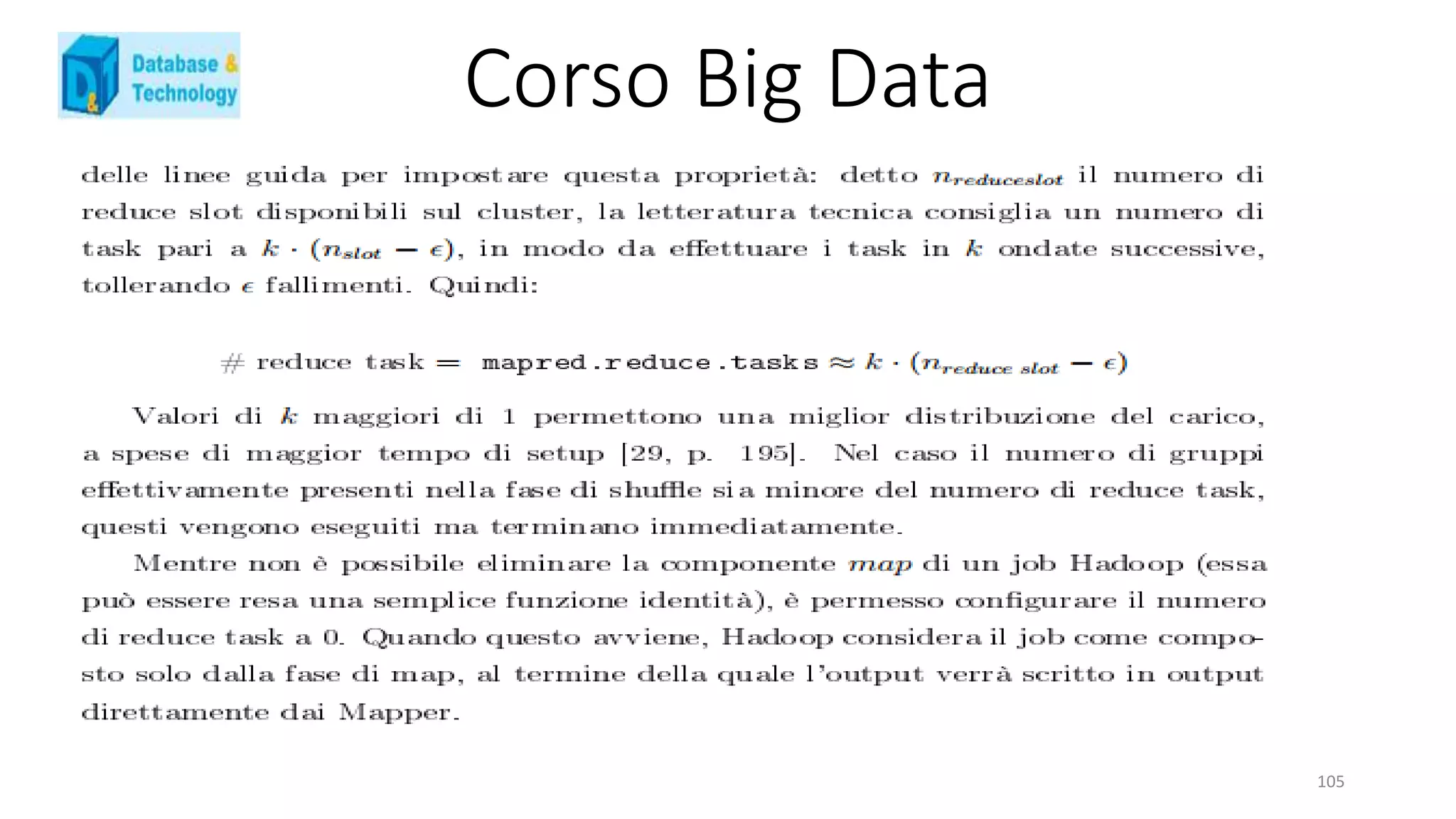 Corso Big Data
105
 