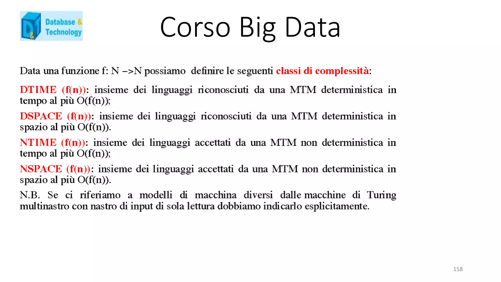 Corso Big Data
158
 