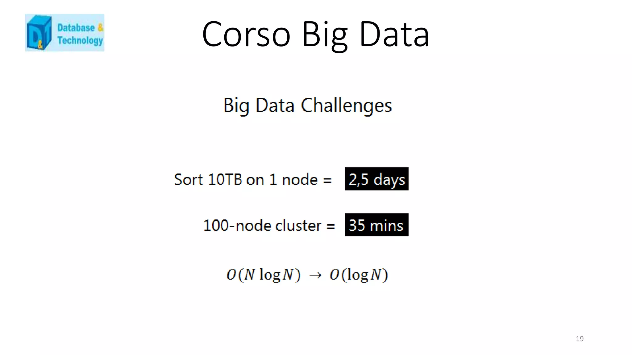 Corso Big Data
19
 