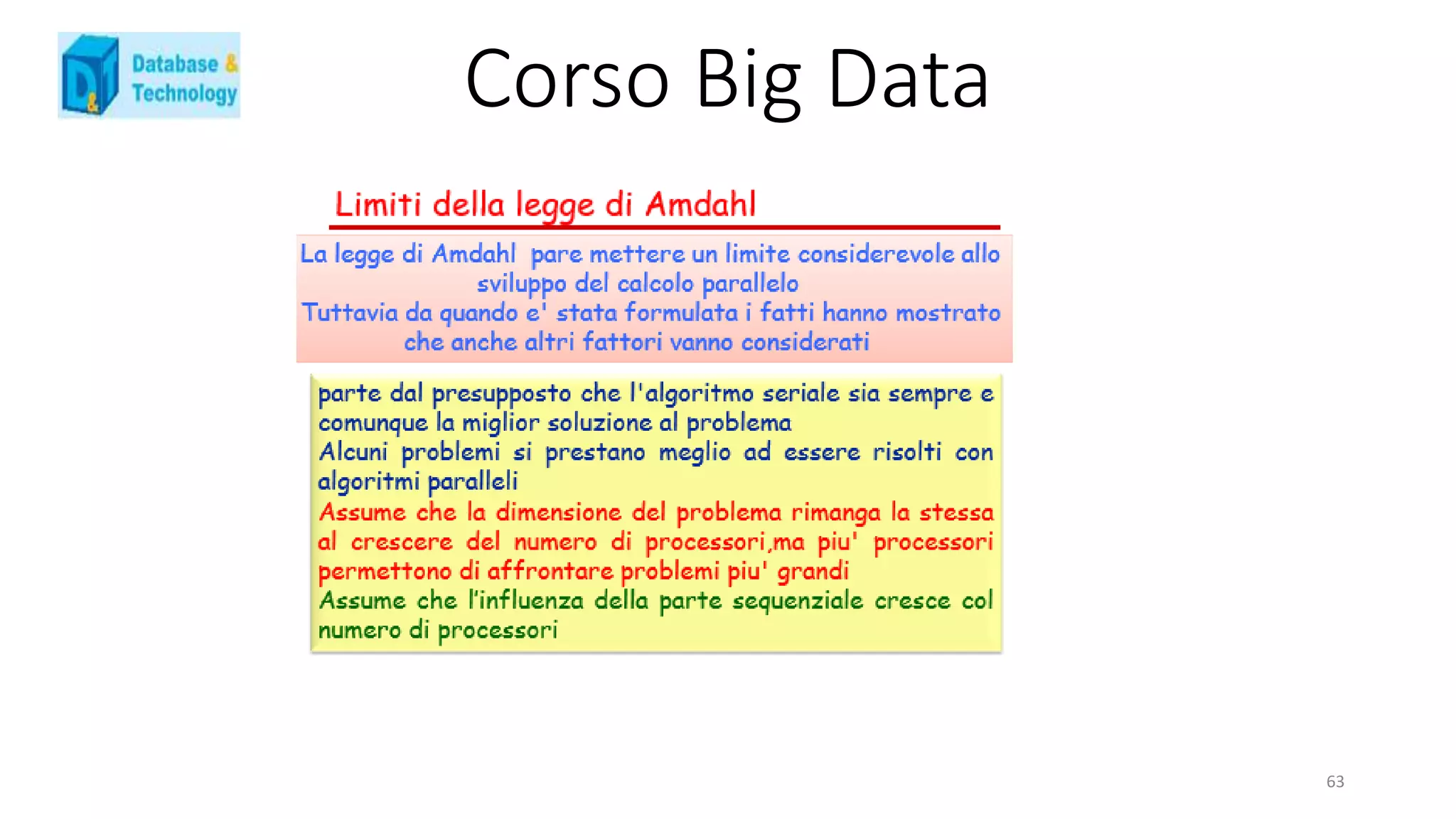 Corso Big Data
63
 