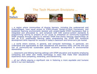 The Tech Museum Envisions …
 