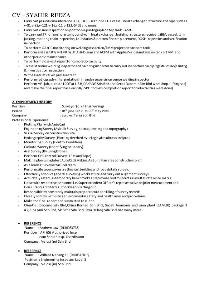 Cv Syahir Redza