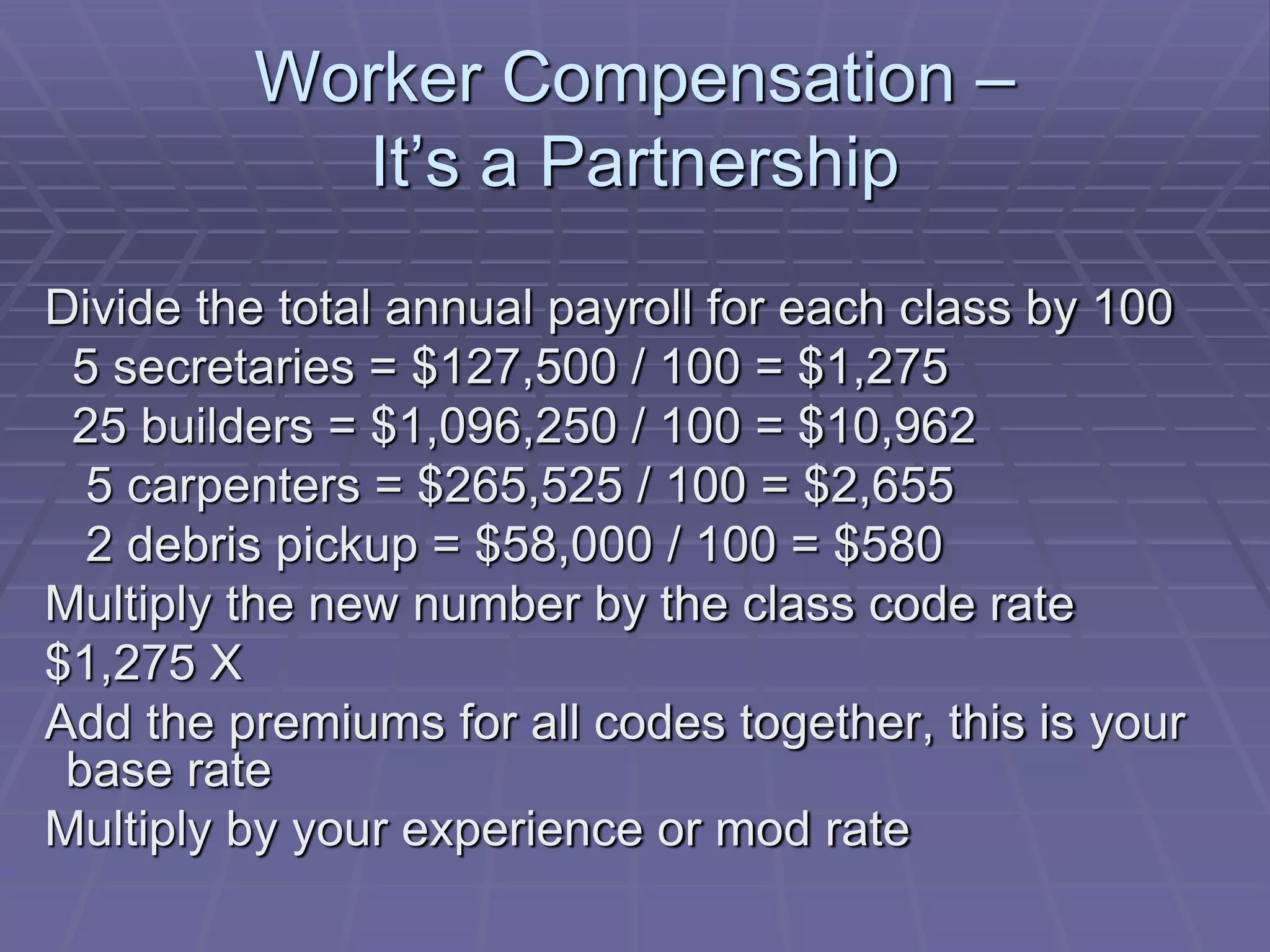 Worker Compensation | PPTX