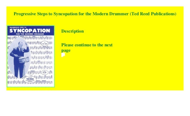 ted reed syncopation audio