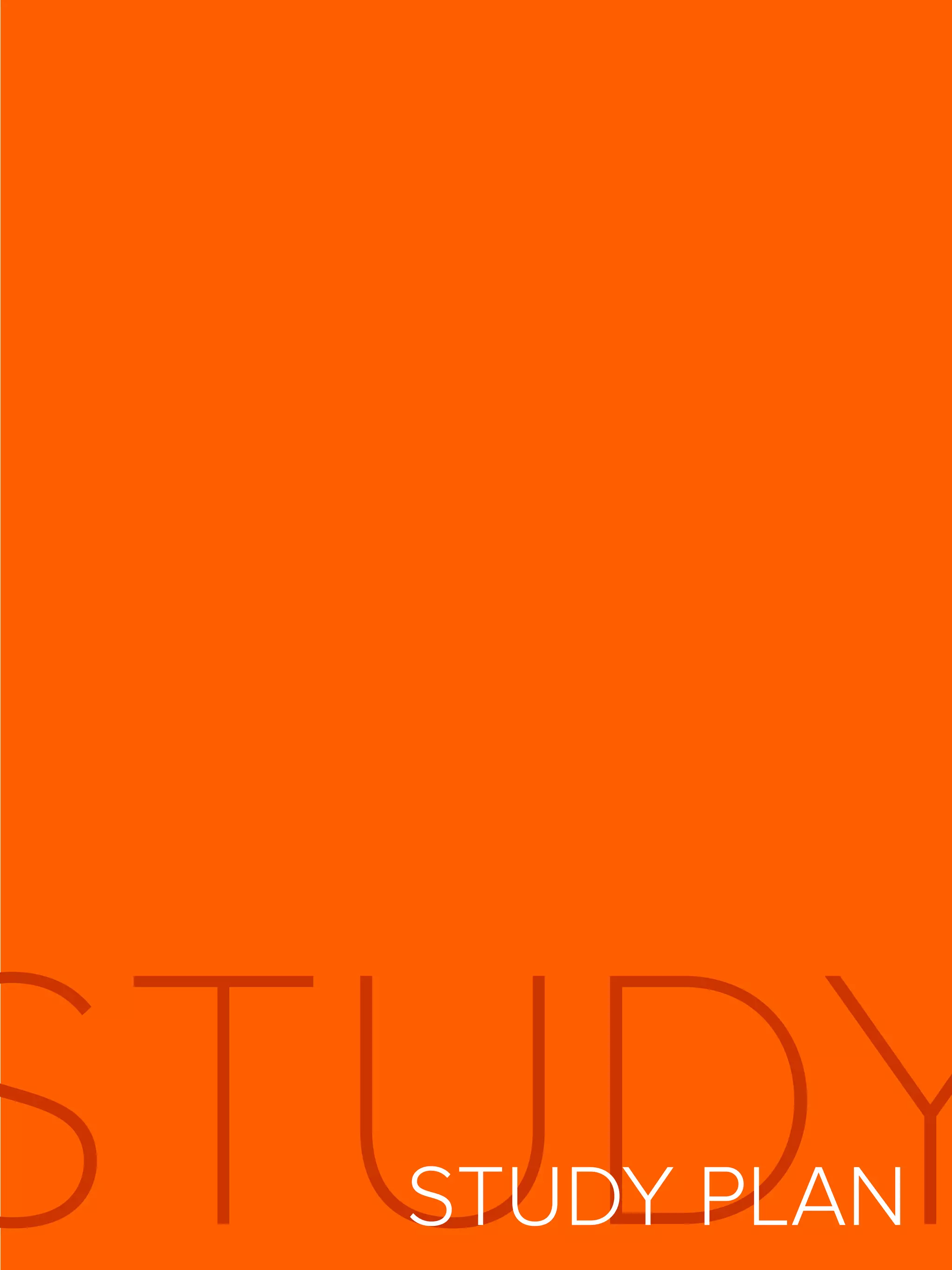 13
STUDYSTUDY PLAN
 