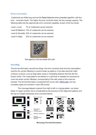 QR Codes seminar | PDF