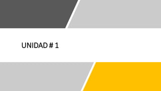 UNIDAD # 1
 