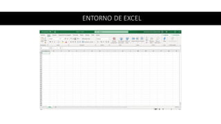 ENTORNO DE EXCEL
 