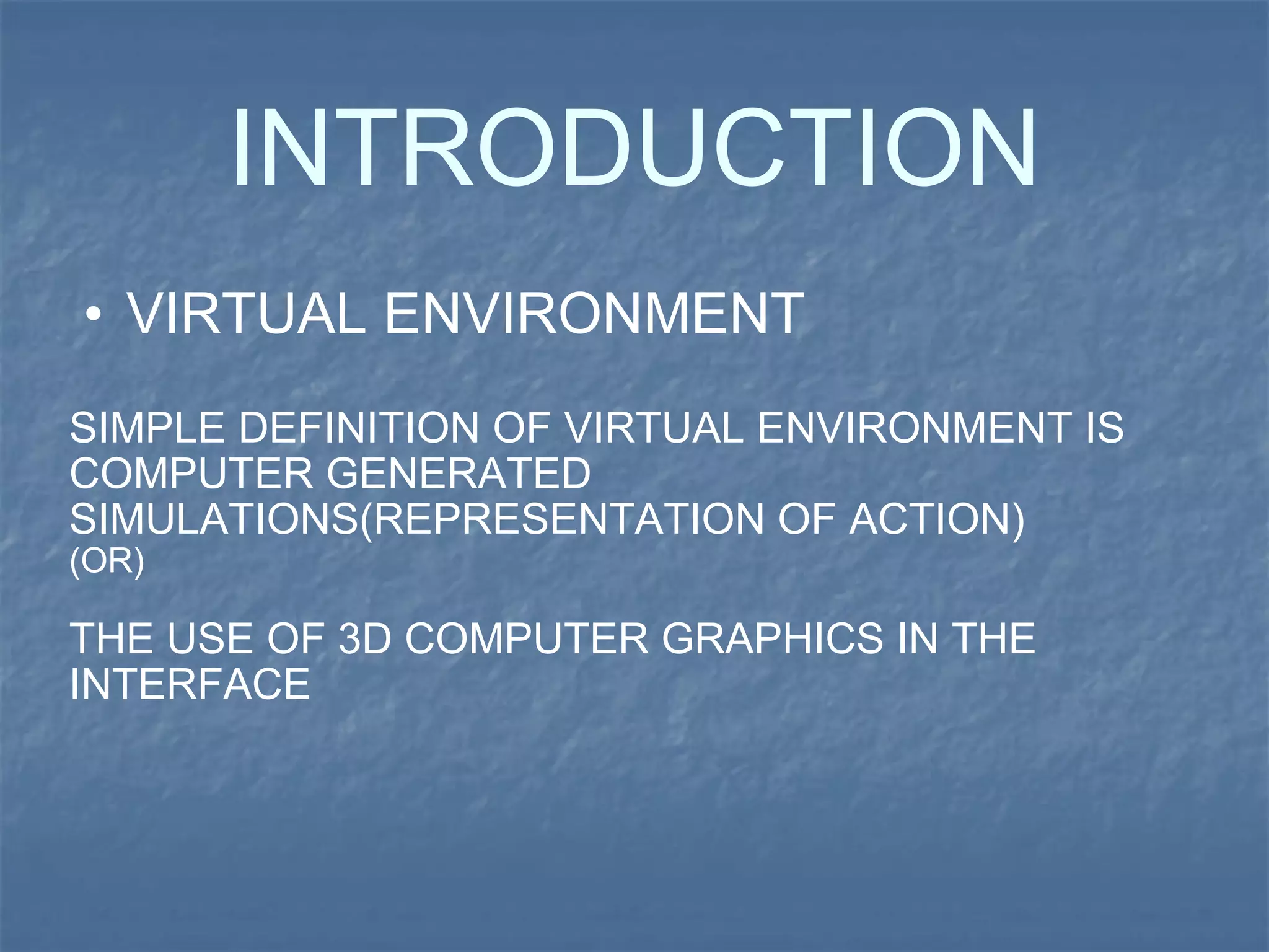 DISTRIBUTED INTERACTIVE VIRTUAL ENVIRONMENT | PPT | Computing ...