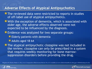 Off-Label Use of Atypical Antipsychotics: An Update | PPT