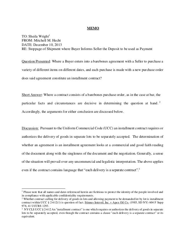 disposal proposal letter for garbage Law UCC Contract and Installment of Memorandum Deposits disposal proposal letter for garbage Law UCC Contract and Installment of Memorandum Deposits