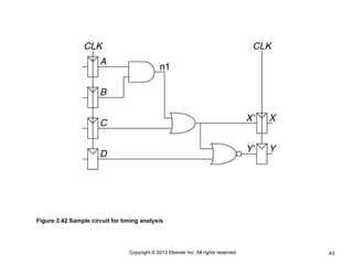 43
Copyright © 2013 Elsevier Inc. All rights reserved.
Figure 3.42 Sample circuit for timing analysis
 