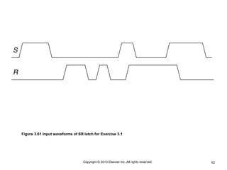 62
Copyright © 2013 Elsevier Inc. All rights reserved.
Figure 3.61 Input waveforms of SR latch for Exercise 3.1
 