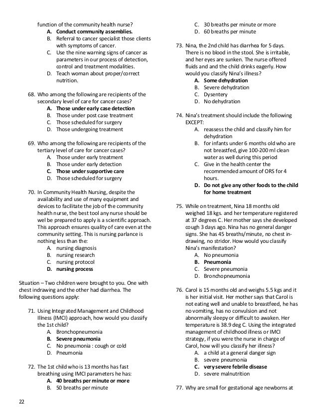 68627164 Comprehensive Nursing Board Exam Review 500 Page Test 111213