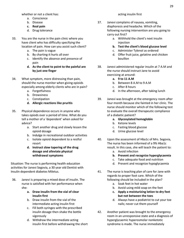 comprehensive nursing board exam reviewer | PDF