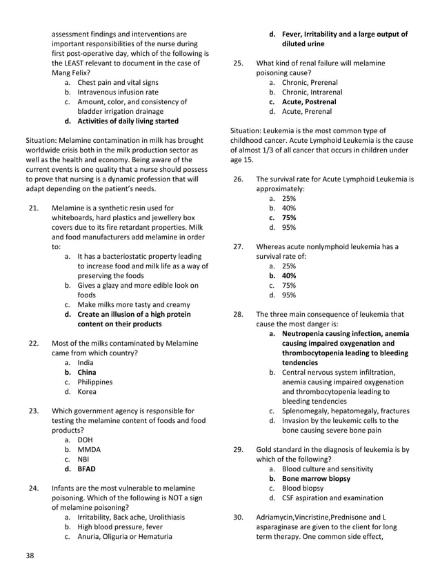comprehensive nursing board exam reviewer PDF